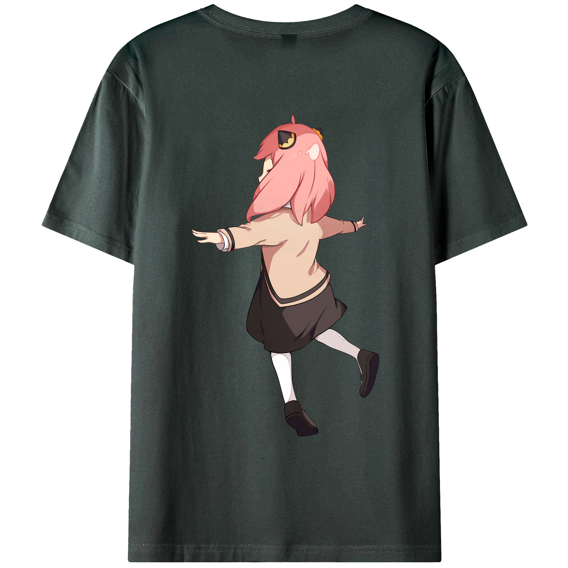 （画像用） SPY×FAMILY间谍家家酒 綿100％ メンズ半袖Tシャツ（バックプリント） 通気性